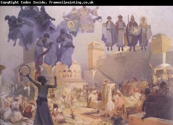 Alfons Mucha Slavs in their Original Homeland: Between the Turanian Whip and the sword of the Goths